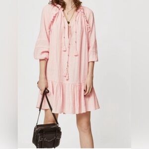REBECCA MINKOFF Pink Ruffled Women's Dress, Size XS